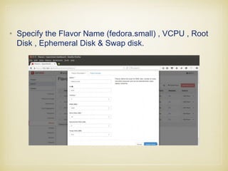 • Identity Tab –> Projects and Click on Create Project.
 