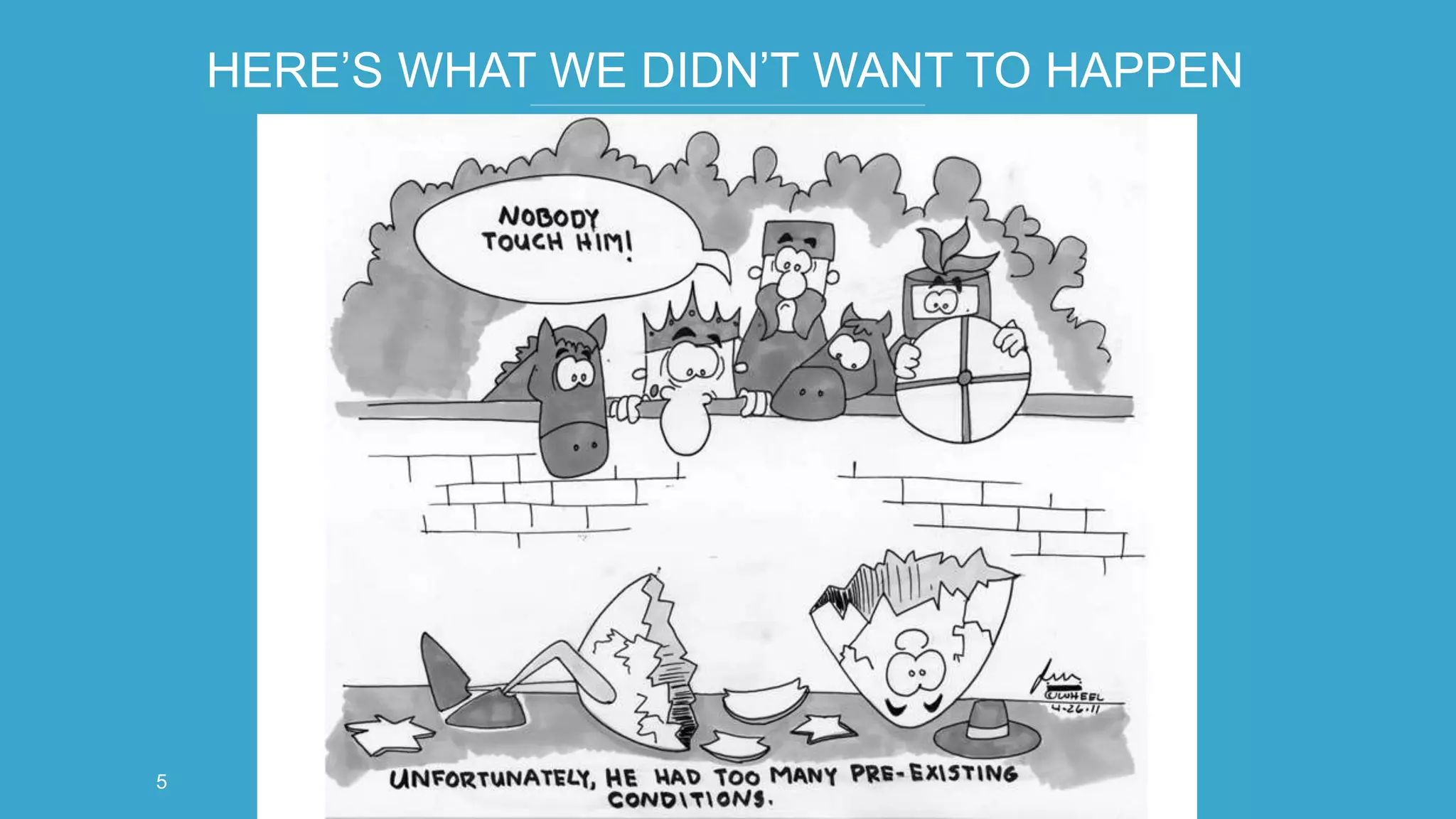 HERE’S WHAT WE DIDN’T WANT TO HAPPEN
5
 