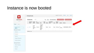 Instance is now booted

 