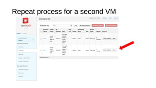 Repeat process for a second VM

 