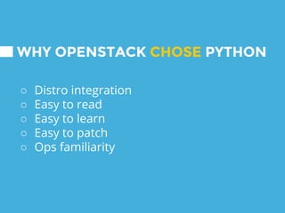 How OpenStack Makes Python Better (and vice-versa) | PDF