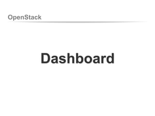 OpenStack
Dashboard
 