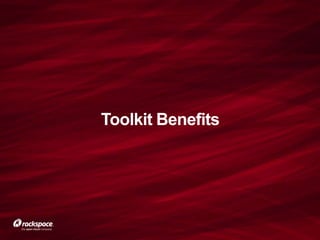 Toolkit Benefits
 