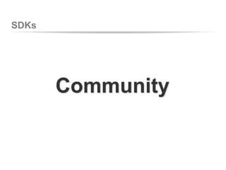 SDKs
Community
 