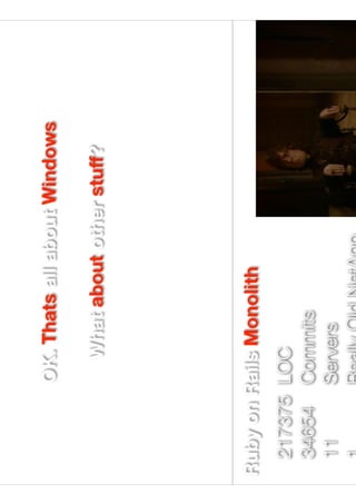 OK. Thats all about Windows
What about other stuﬀ?
 