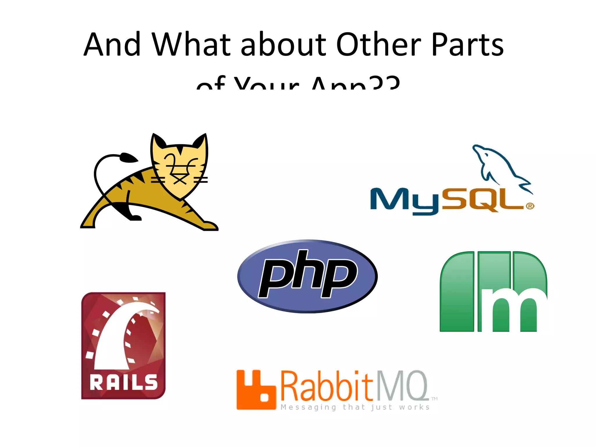 And What about Other Parts
      of Your App??
 