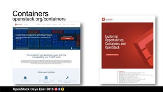 Containers
openstack.org/containers
 