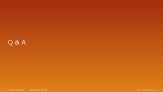 INTEL CONFIDENTIAL Intel Information Technology, FOR INTERNAL USE ONLY
Q & A
19
 