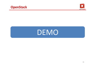 OpenStack
DEMODEMO
86
 