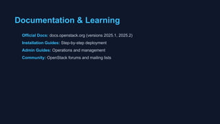 OpenStack Fundamentals.pptxxxxxxxxxxxxxxxxxxxxxxx | PPTX