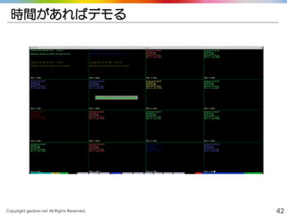 Copyright gedow.net All Rights Reserved. 42
時間があればデモる
 