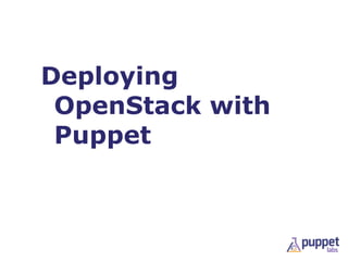 Deploying
 OpenStack with
 Puppet
 