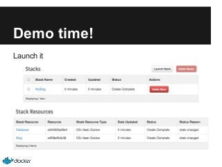 Demo time!
Launch it

 