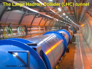 The Large Hadron Collider (LHC) tunnel




 OpenStack in Action - 3
                            33
 