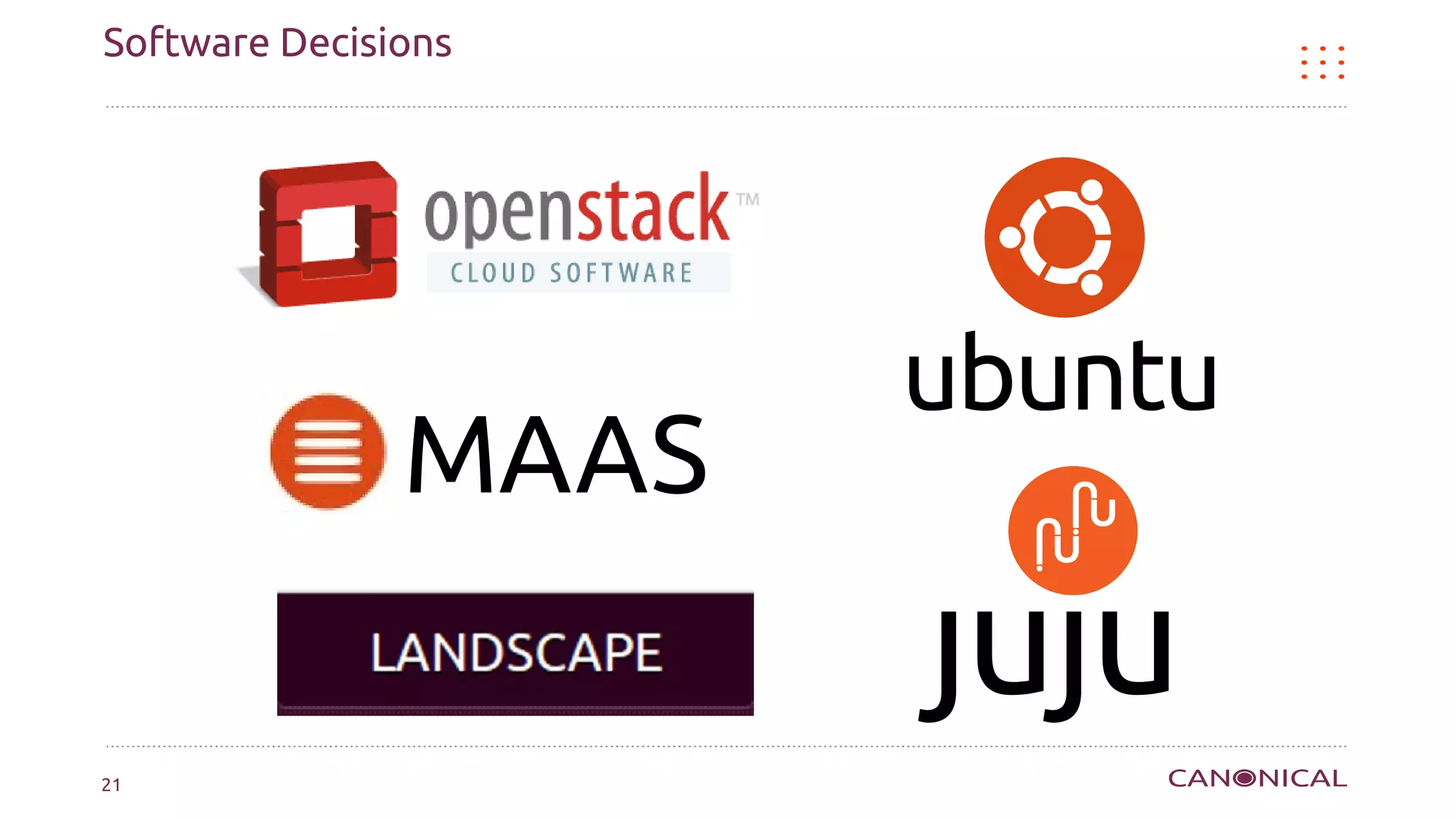 Software Decisions




               MAAS

21
 