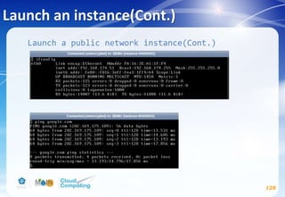 Launch an instance(Cont.)
128
Launch a public network instance(Cont.)
 