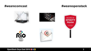 2 2
#wearecomcast #weareopenstack
 