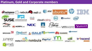 27
Platinum, Gold and Corporate members
 