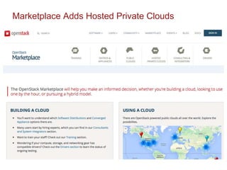 Marketplace Adds Hosted Private Clouds 
 