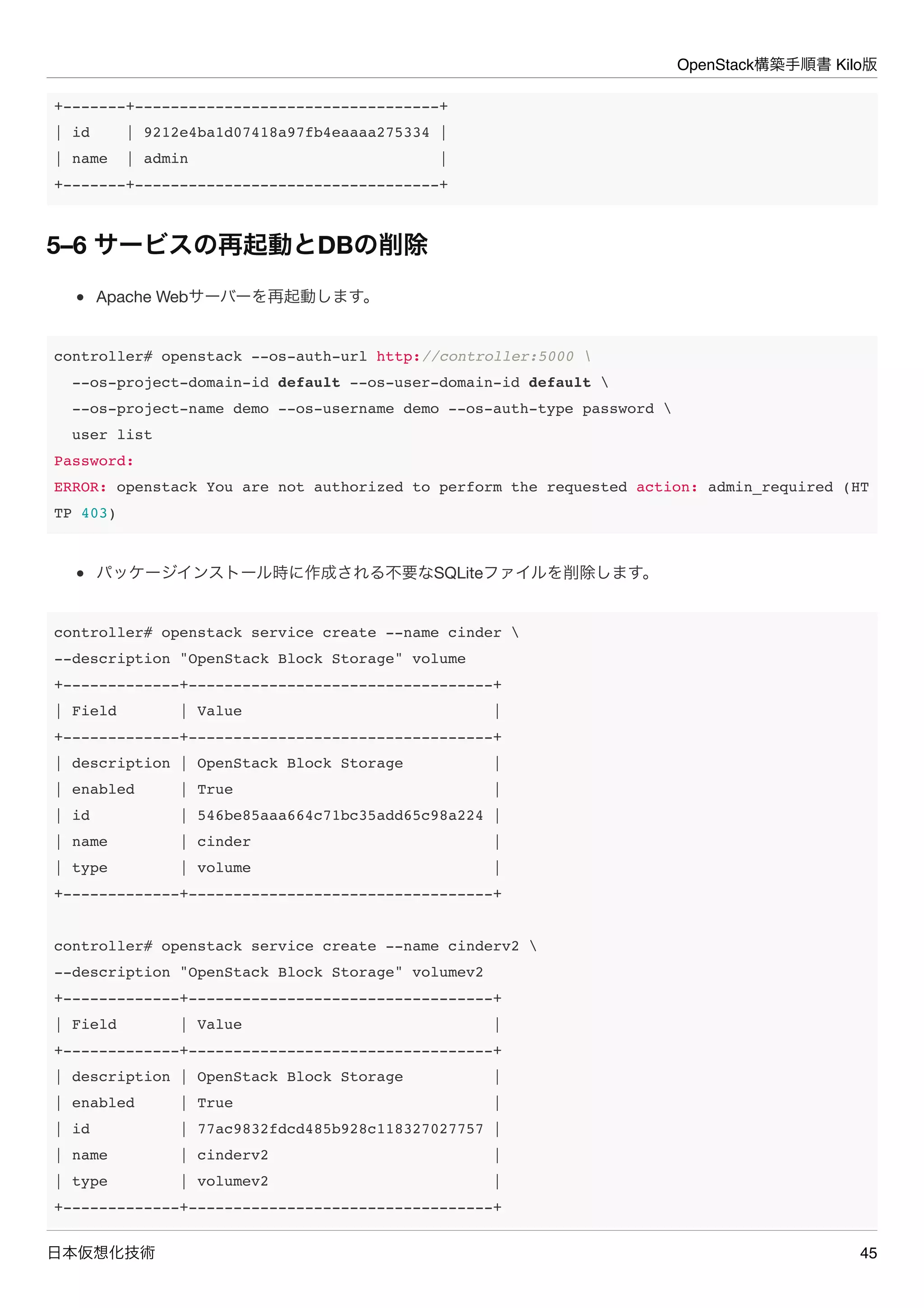 OpenStack構築手順書 Kilo版 | PDF
