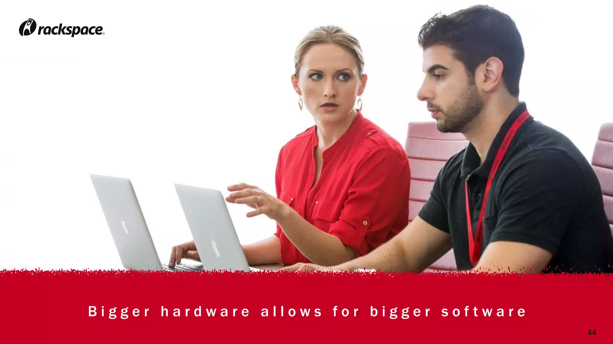 Image FPO
12
B i g g e r h a r d w a r e a l l o w s f o r b i g g e r s o f t w a r e
44
 