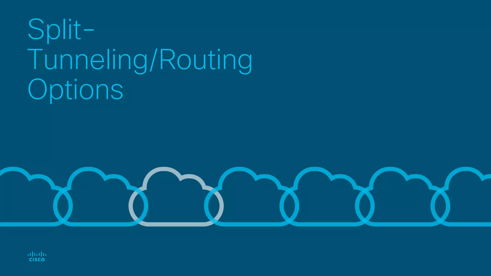 Split-
Tunneling/Routing
Options
 