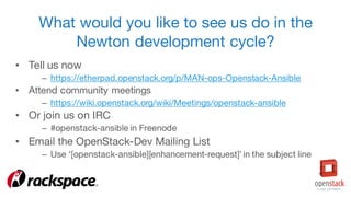 OpenStack-Ansible Project Update | PPT