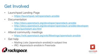 OpenStack-Ansible Project Update | PPT