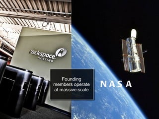 But do we really have to choose? NASA Founding members operate at massive scale 