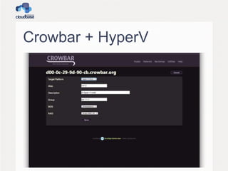 Crowbar + HyperV
 
