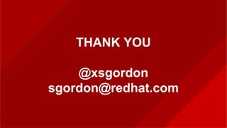 OPENSTACK COMPUTE 101OPENSTACK COMPUTE 101
THANK YOU
@xsgordon
http://www.slideshare.net/sgordon2/
 