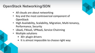 Operators experience and perspective on SDN with VLANs and L3 Networks