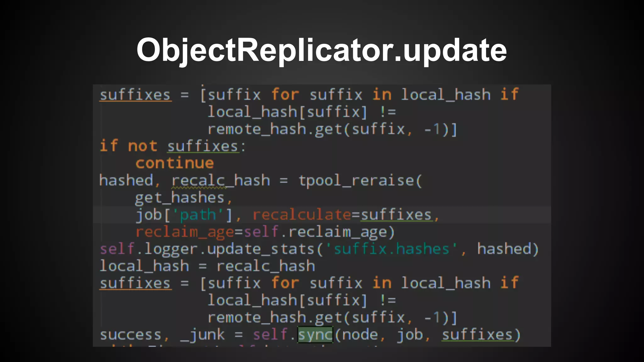 ObjectReplicator.update
 