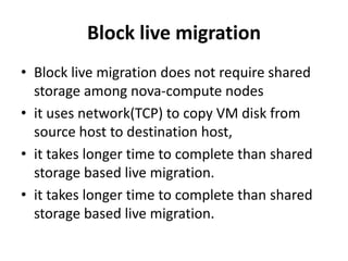 Openstack vm live migration | PPTX