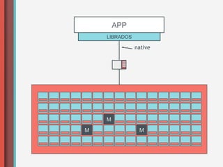 APP
    LIBRADOS

               native




    M
M               M
 