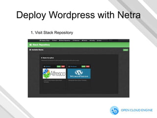 Deploy Wordpress with Netra
1. Visit Stack Repository

 