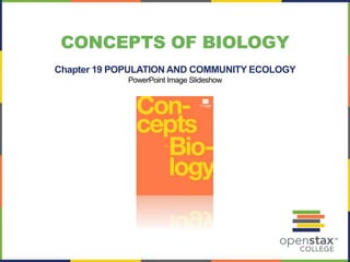 CONCEPTS OF BIOLOGY 
Chapter 19 POPULATION AND COMMUNITY ECOLOGY 
PowerPoint Image Slideshow 
 