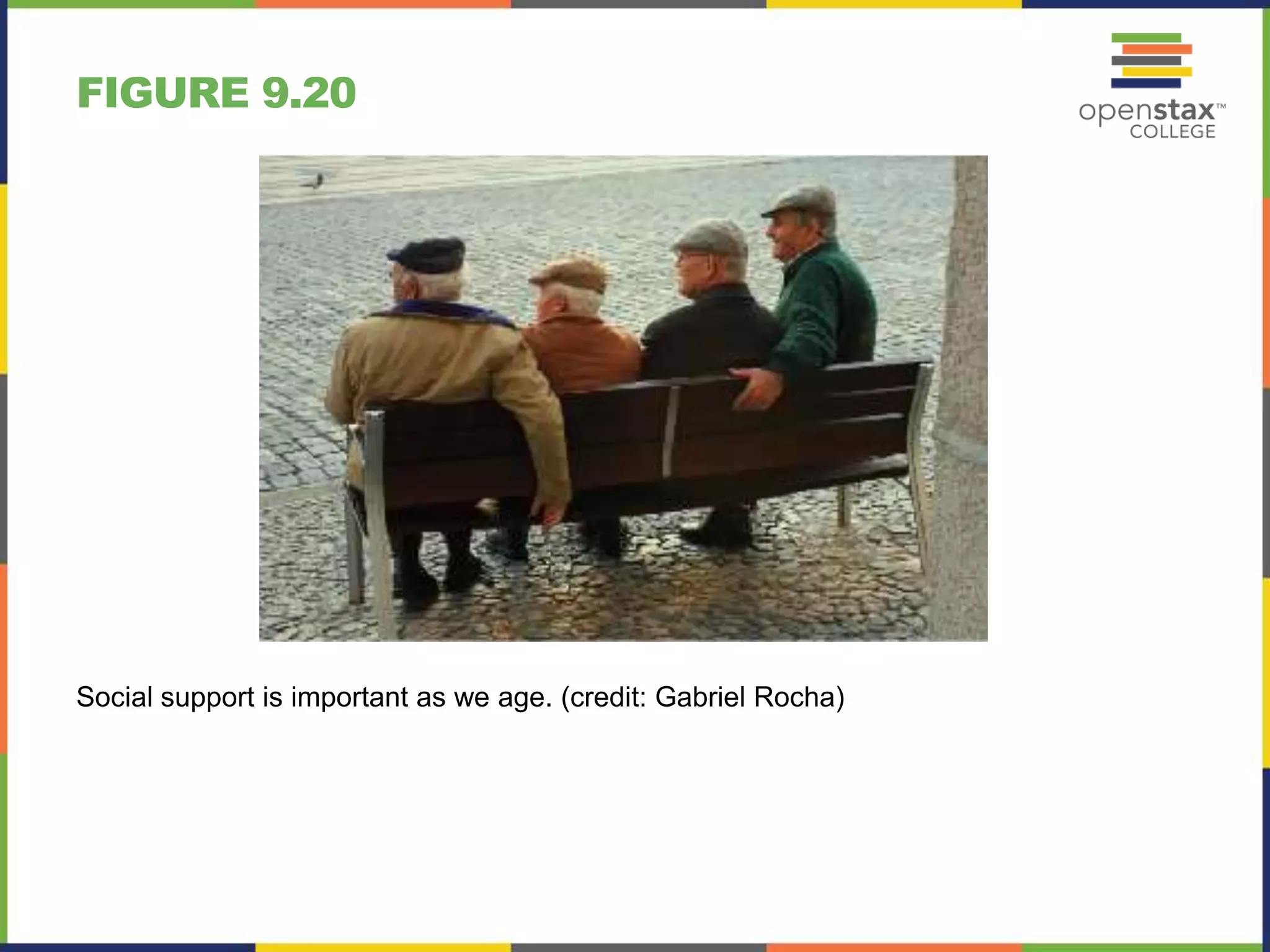 FIGURE 9.20
Social support is important as we age. (credit: Gabriel Rocha)
 