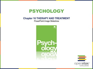 PSYCHOLOGY
Chapter 16 THERAPY AND TREATMENT
PowerPoint Image Slideshow
 