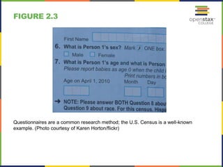 FIGURE 2.3
Questionnaires are a common research method; the U.S. Census is a well-known
example. (Photo courtesy of Karen Horton/flickr)
 