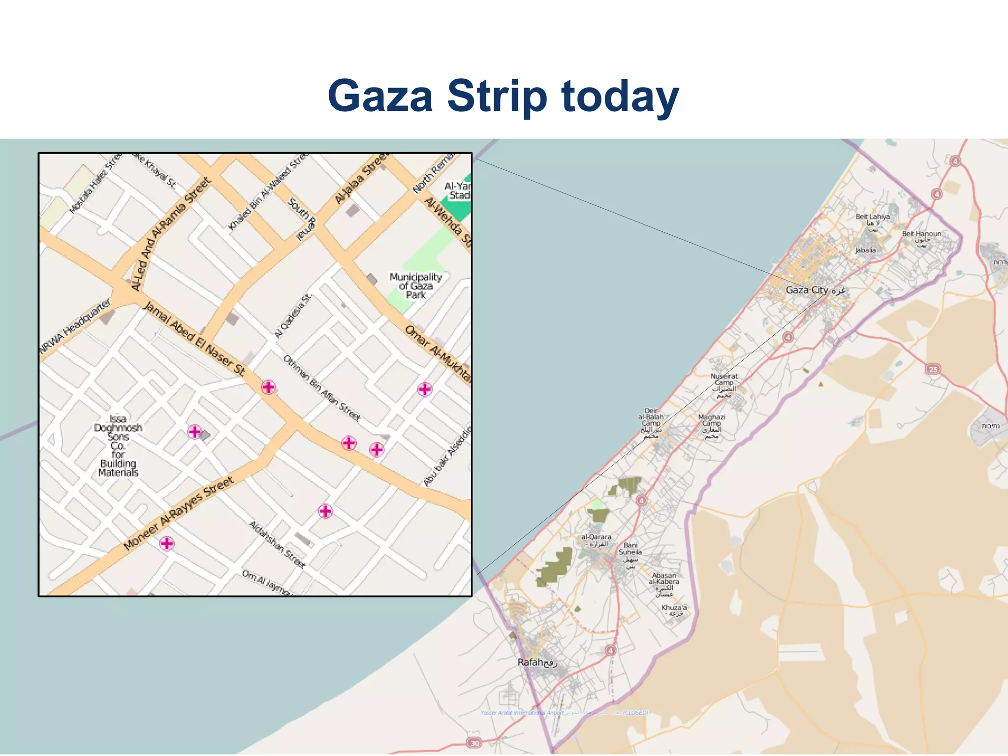 Gaza Strip today




An introduction to OpenStreetMap                      18
 