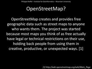 Student at the Institute for Geoinformatics