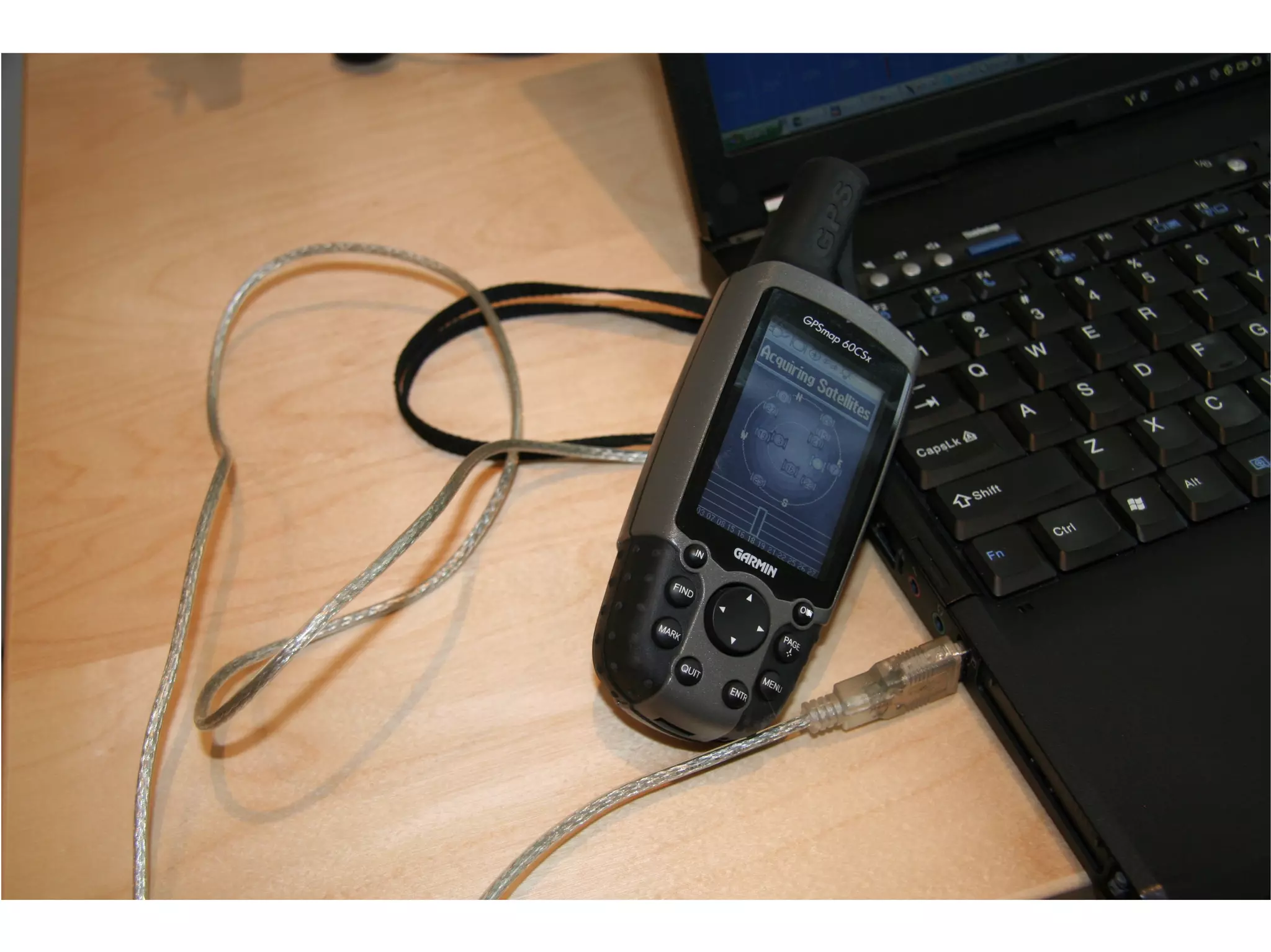 Load up existing data onto GPS 