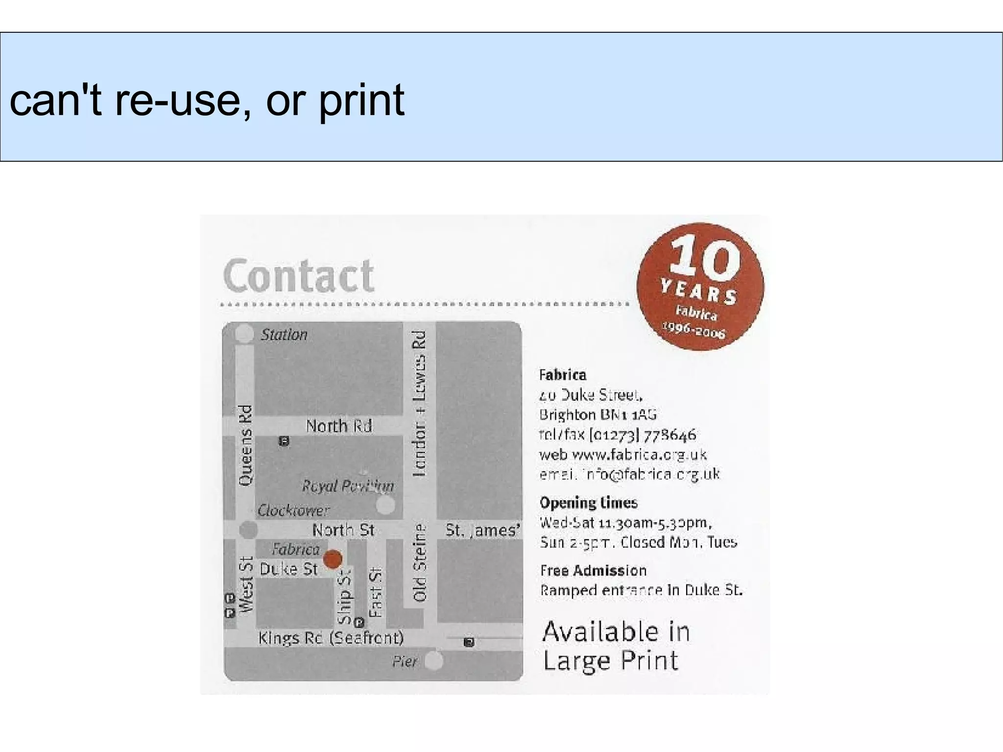 can't re-use, or print 