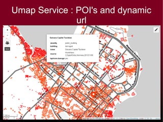 Umap Service : POI's and dynamic
url
 