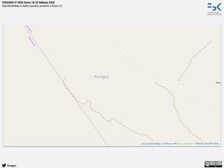 @napo
FOSS4GIS-IT 2020 Torino 18-22 febbraio 2020
OpenStreetMap in Italia: passato, presente e futuro (?)
 