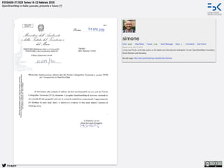 @napo
FOSS4GIS-IT 2020 Torino 18-22 febbraio 2020
OpenStreetMap in Italia: passato, presente e futuro (?)
 