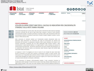@napo
FOSS4GIS-IT 2020 Torino 18-22 febbraio 2020
OpenStreetMap in Italia: passato, presente e futuro (?)
https://www.istat.it/it/archivio/231732
 