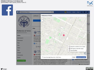 @napo
FOSS4GIS-IT 2020 Torino 18-22 febbraio 2020
OpenStreetMap in Italia: passato, presente e futuro (?)
 