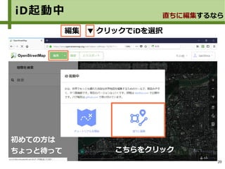 20
iD起動中 直ちに編集するなら
こちらをクリック
初めての方は
ちょっと待って
編集 ▼ クリックでiDを選択
 